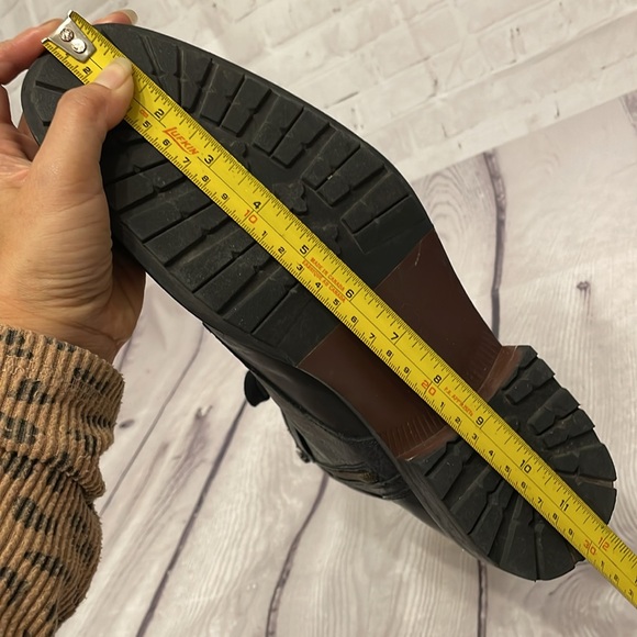 Banana Republic Broderick Men’s Black Leather Boots Size 9.5 - Picture 12 of 13